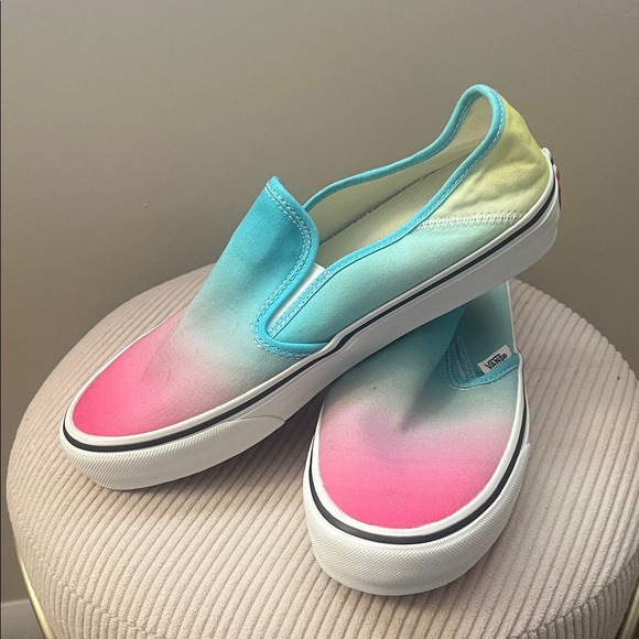 Vans Gradient Slip-On Sneakers - Blue and Pink - Picture 2 of 3
